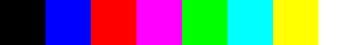 8-colour RGB palette